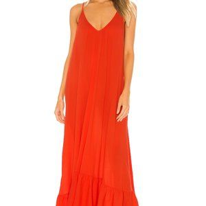 Paloma Ruffle Maxi Dress – One Size